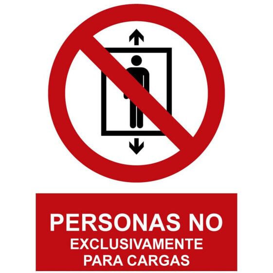 NORMALUZ Personas No Exclusivamente Para Cargas Sign 30x40 cm