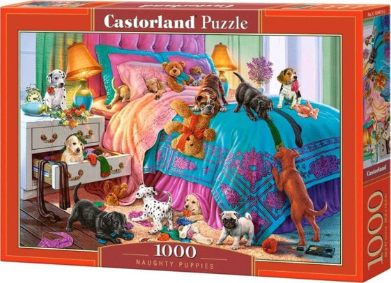 Пазл развивающий Castorland Naughty Puppies 1000 элементов