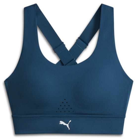 Puma Pwrbreathe Run Sports Bra Womens Blue Casual 52507421