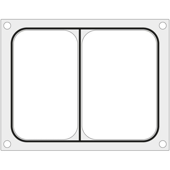 Matryca forma do zgrzewarki MANUPACK 190 na tackę dwudzielną 227x178 mm - Hendi 805695