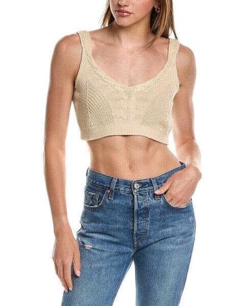 27 Miles Malibu Cable Knit Bra Top Women's