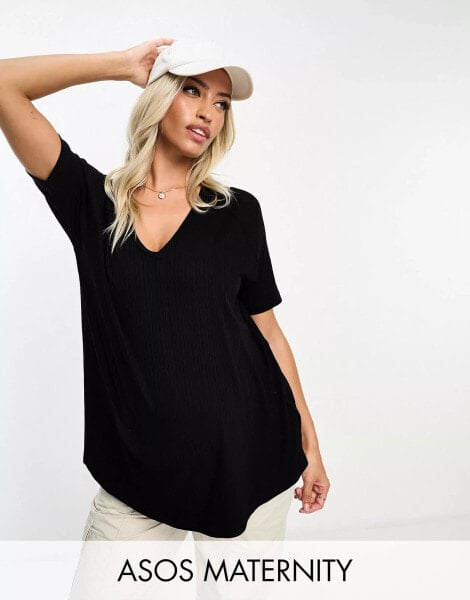 Футболка ASOS DESIGN Geripptes Oversize