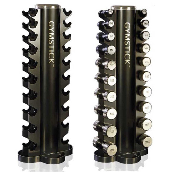 GYMSTICK Tower Rack With Chrome Set Dumbbell