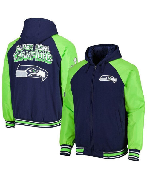 Ветровка мужская G-III Sports by Carl Banks Seattle Seahawks Defender Raglan Full-Zip Varsity Jacket