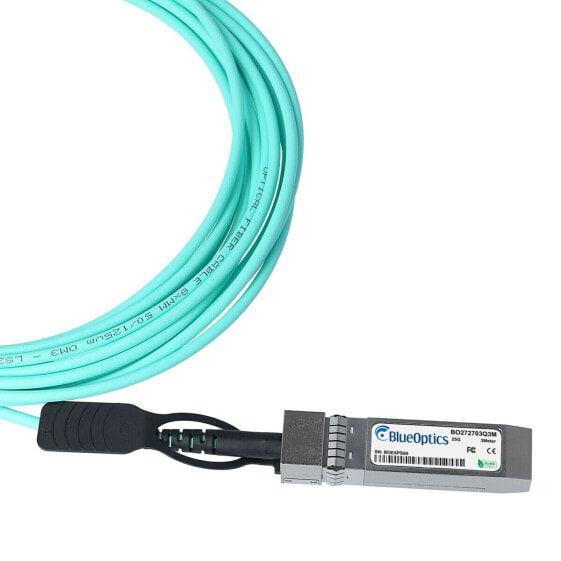 BlueOptics SFP28-AOC-1M-RU-BO - 1 m - SFP28 - SFP28 - Male/Male - Aqua colour - 25 Gbit/s