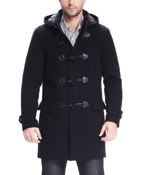 Men Benjamin Wool Blend Classic Duffle Coat - Big and Tall