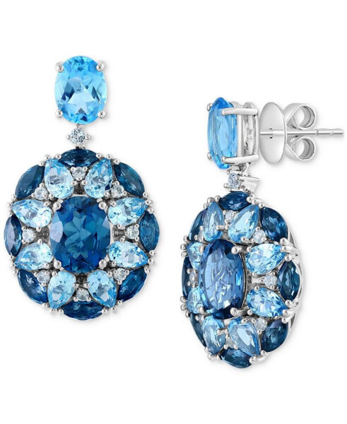 Серьги EFFY eFFY Multi-Topaz Cluster