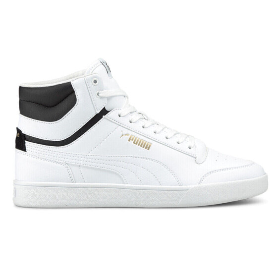 Puma Shuffle Mid High Top Mens White Sneakers Casual Shoes 38074801
