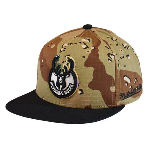 Czapka Mitchell & Ness NBA Choco Camo Snapback Milwaukee Bucks