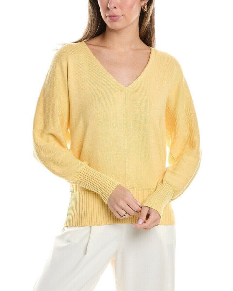 Lafayette 148 New York V-Neck Dolman Silk-Blend Sweater Women's