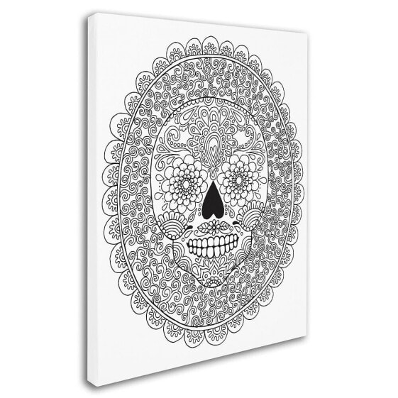 Hello Angel 'Candy Skull' Canvas Art, 14" x 19"