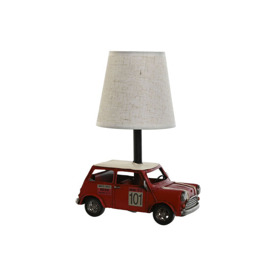 Настольная лампа Home ESPRIT Белый Красный лён Металл 20 x 14 x 27 cm