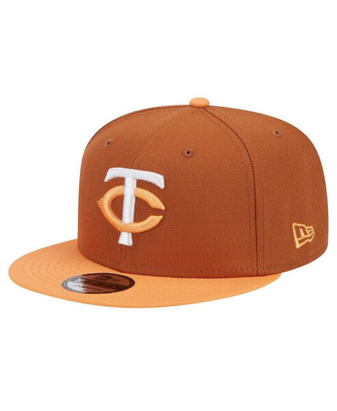 Men's Brown Minnesota Twins Spring Color Two-Tone 9FIFTY Snapback Hat