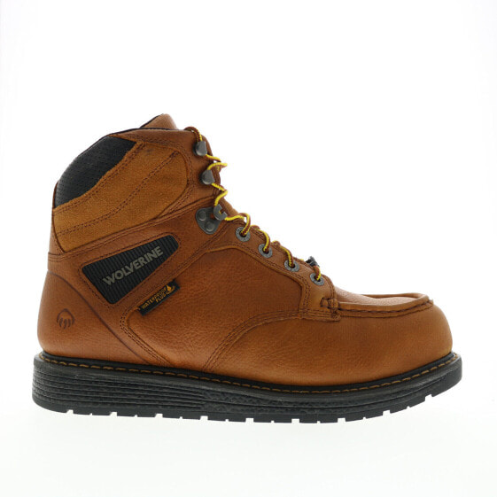 Wolverine Hellcat Moc-Toe 6" CarbonMax W080028 Mens Brown Leather Work Boots 8