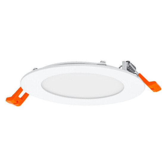 Ledvance Downlight Slim - Recessed lighting spot - 8 W - 4000 K - 550 lm - 220 - 240 V - Orange - White