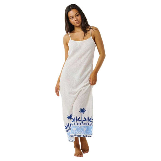 RIP CURL Santorini Sun Printed Sleveless Long Dress