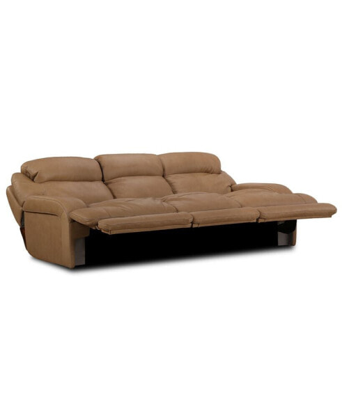 CLOSEOUT! Daventry 116" 3-Pc. Leather Sectional Sofa With 3 Power Recliners, Power Headrests And USB Power Outlet