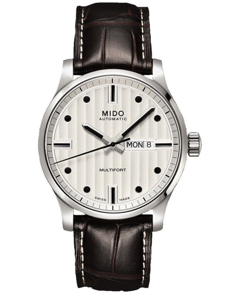 Часы Mido Multifort Brown Leather Watch