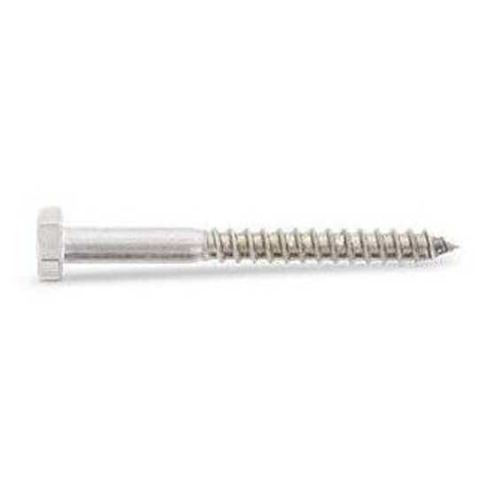 EUROMARINE VBTH DIN 571 A4 8x80 mm Hexagonal Head Wood Screw 10 Units