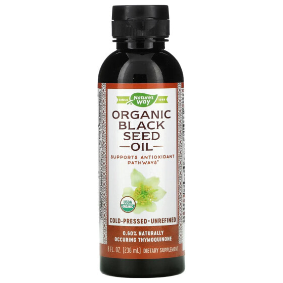 Растительное масло Organic Black Seed Oil NATURE'S WAY растительное 236 мл