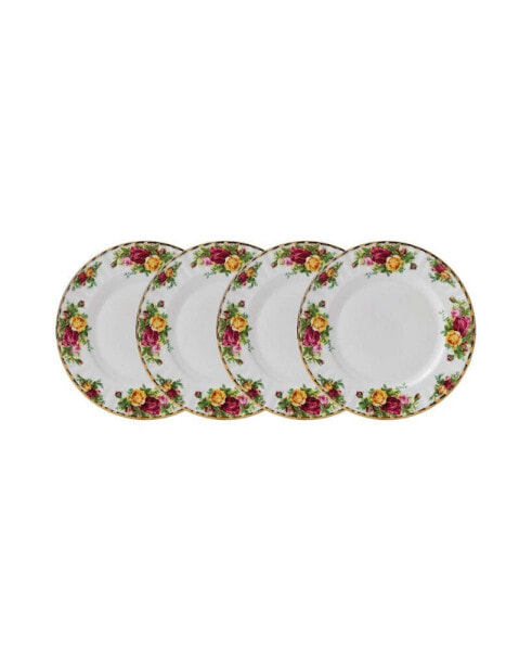 Сервировка стола набор тарелок для салата Royal Albert Old Country Roses, 4 шт.