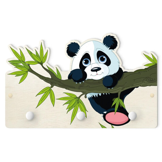 Kindergarderobe Kletternder Panda