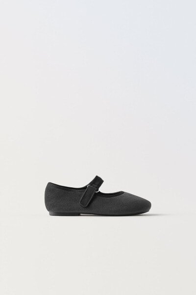 Балетки ZARA из бархатаVelvet ballet flats