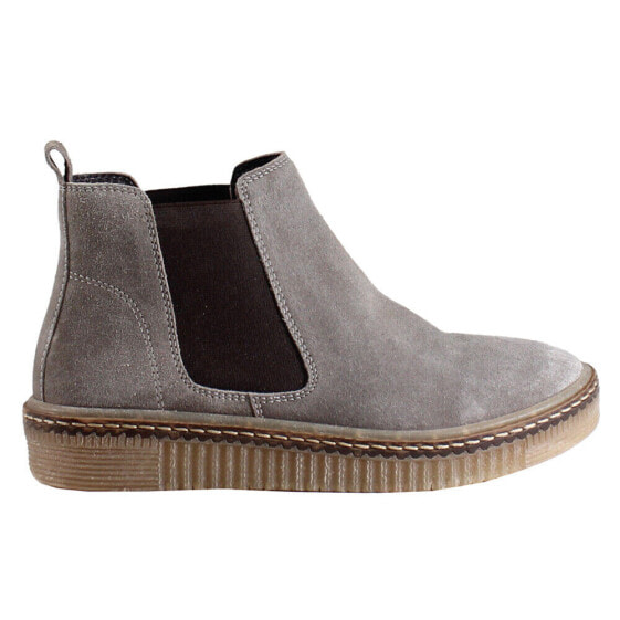 Diba True Yea Sayer Pull On Booties Womens Grey Casual Boots 46015-020