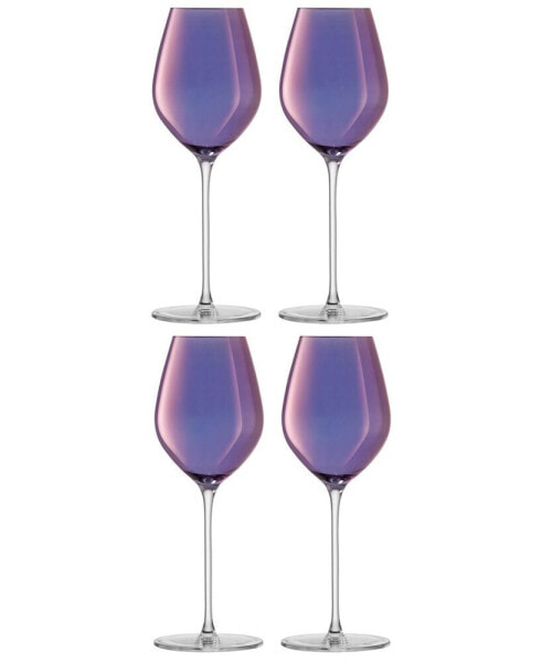 Фужер для шампанского LSA International aurora 10 унций Полярная фиолетовая x 4