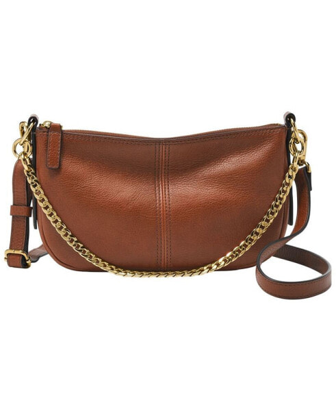 Jolie Convertible Leather Baguette Bag