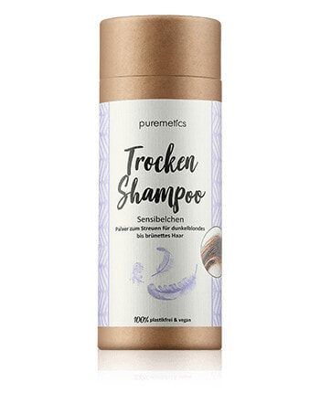 puremetics Trocken-Shampoo Sensibelchen - dunkelblondes bis brünettes Haar (100 g)