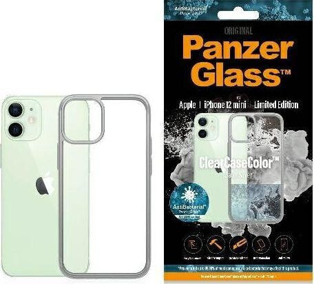 PanzerGlass Etui ClearCase do iPhone 12 Mini Satin Silver Antibacterial