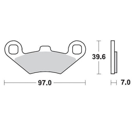 MOTO-MASTER Polaris 097511 Sintered Brake Pads