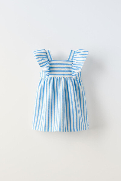 Striped jacquard dress