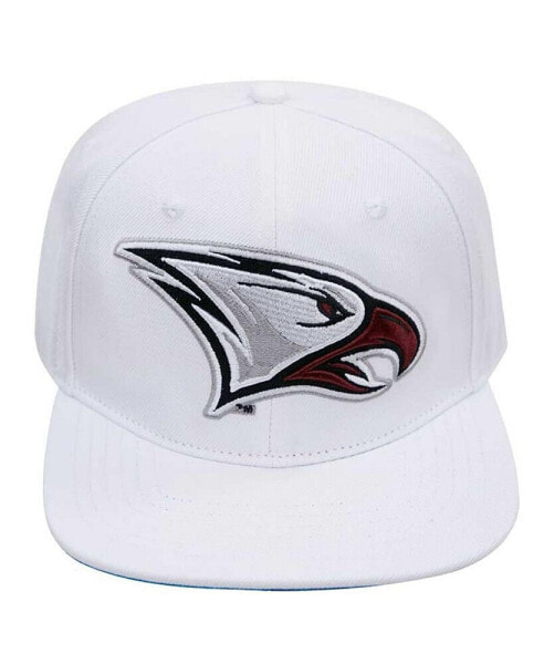 Men's White North Carolina Central Eagles Mascot Evergreen Wool Snapback Hat