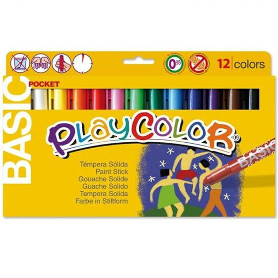 Краски в твердой упаковке PLAYCOLOR Basic Pocket 12 предметов