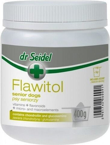 Витамины и добавки для кошек и собак Dr Seidel FLAWITOL 400г для стареющих собак