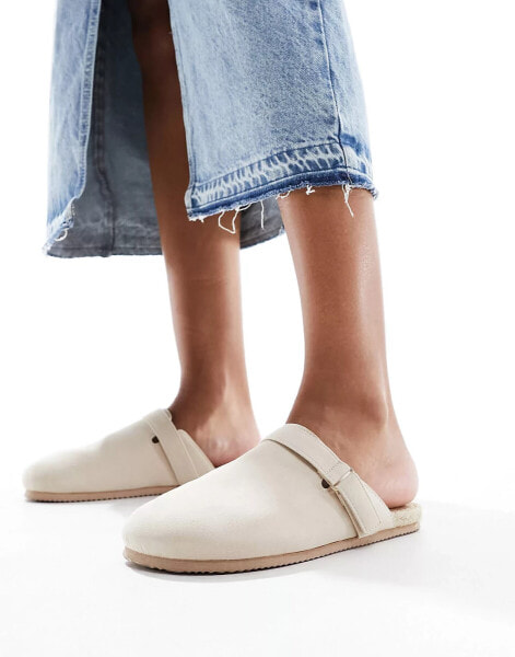 South Beach espadrille clogs in beige