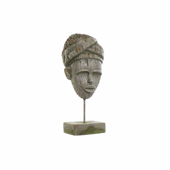 Статуэтка декоративная Африканская женщина DKD Home Decor 20 x 12 x 55 см Серый Колониальный
