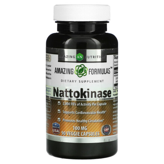 Nattokinase, 200 mg, 90 Veggie Capsules (100 mg Per Capsule)