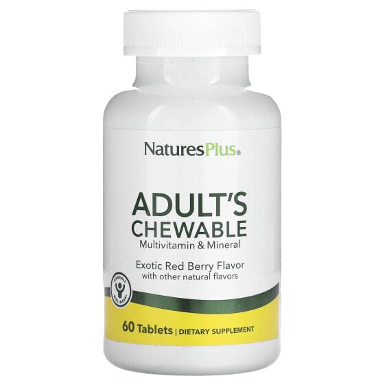 Adult's Chewable Multivitamin & Mineral, Exotic Red Berry , 60 Tablets