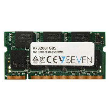V7 1GB DDR1 PC3200 - 400mhz SO DIMM Notebook Memory Module - V732001GBS - 1 GB - 1 x 1 GB - DDR - 400 MHz - 200-pin SO-DIMM - Green