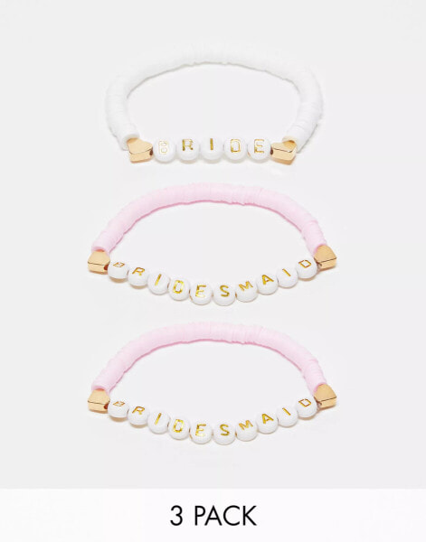 South Beach 3 pack bridal party bracelets