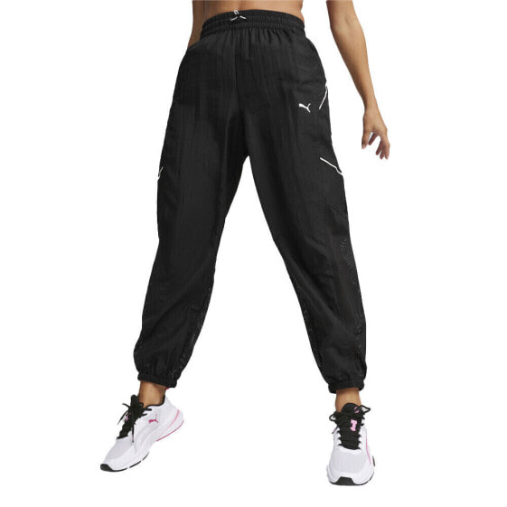 Puma Fit Move Woven Joggers Womens Black Casual Athletic Bottoms 52481301