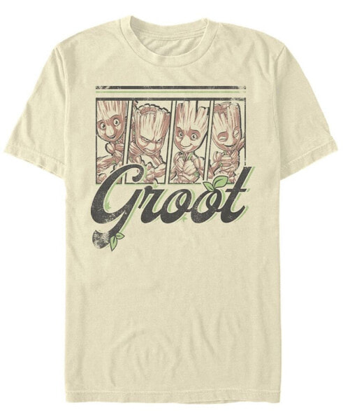 Men's Four Panel Groot Short Sleeve Crew T-shirt