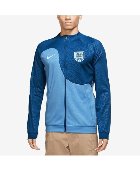 Men's Blue England Women's National Team 2003 Academy Pro Anthem Raglan Performance Full-Zip Jacket