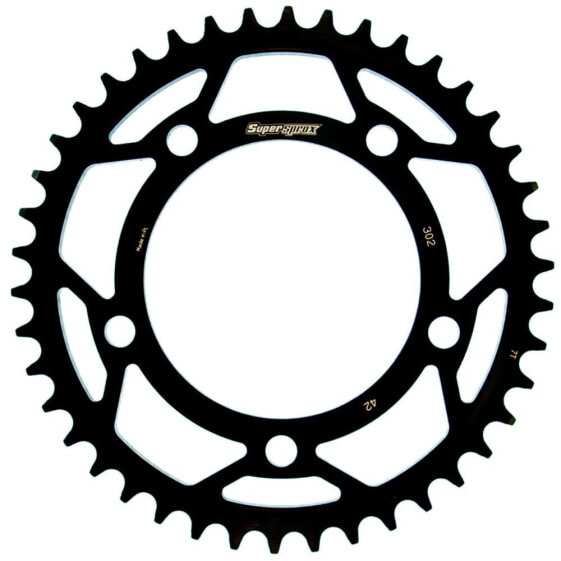 SUPERSPROX Steel Honda 530x42 RFE302X42BLK Rear Sprocket