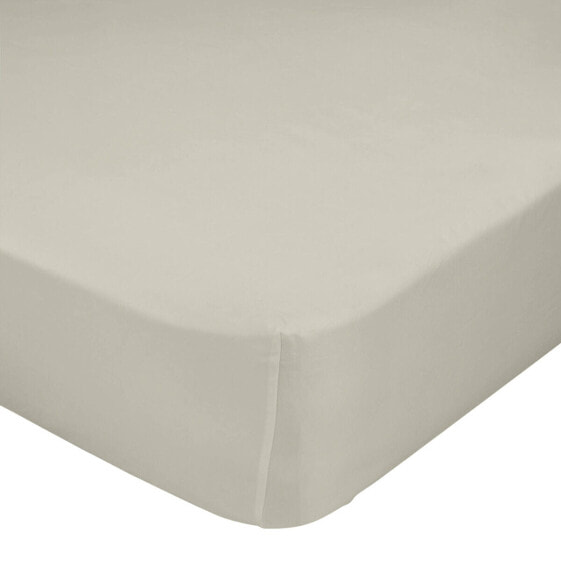 Fitted bottom sheet HappyFriday Beige 140 x 200 x 32 cm