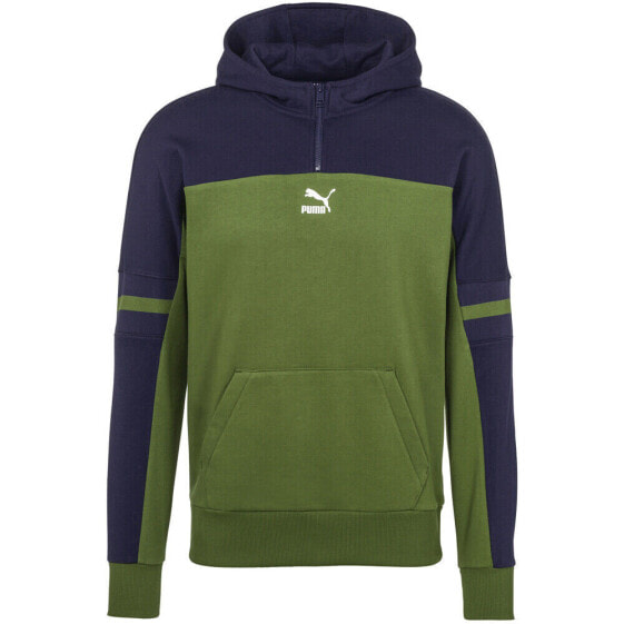 Puma Xtg Pullover Hoodie Mens Green Casual Outerwear 595315-33