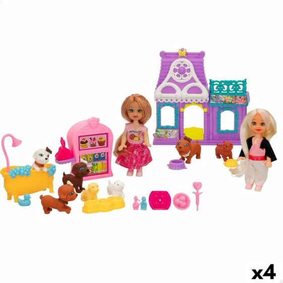 Playset Colorbaby Bella 4 штук 5,5 x 12 x 3,5 cm Домашние животные